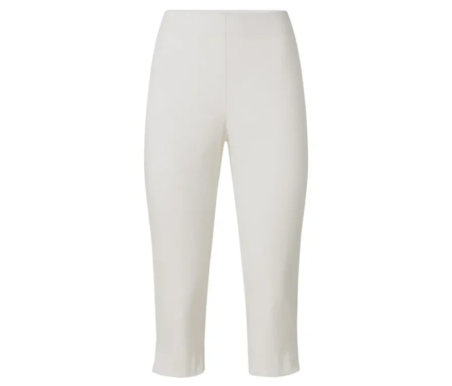 3/4-Stretchhose, weiß