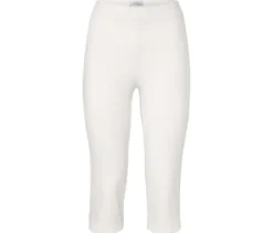3/4-Stretchhose, weiß
