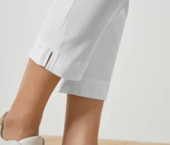 7/8-Stretchhose, weiß