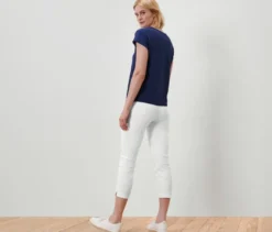 7/8-Stretchhose, weiß