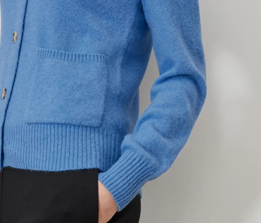 Strickcardigan mit Wolle