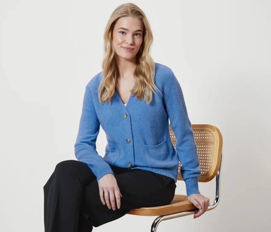 Strickcardigan mit Wolle