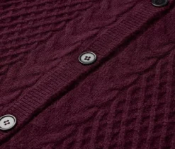 Strickcardigan mit Zopfmuster