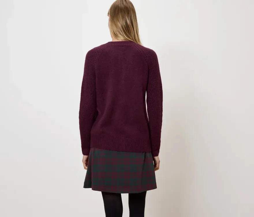 Strickcardigan mit Zopfmuster