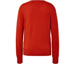 Strickcardigan, Wollmix, orange