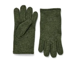 Strickfleece-Handschuhe, khaki