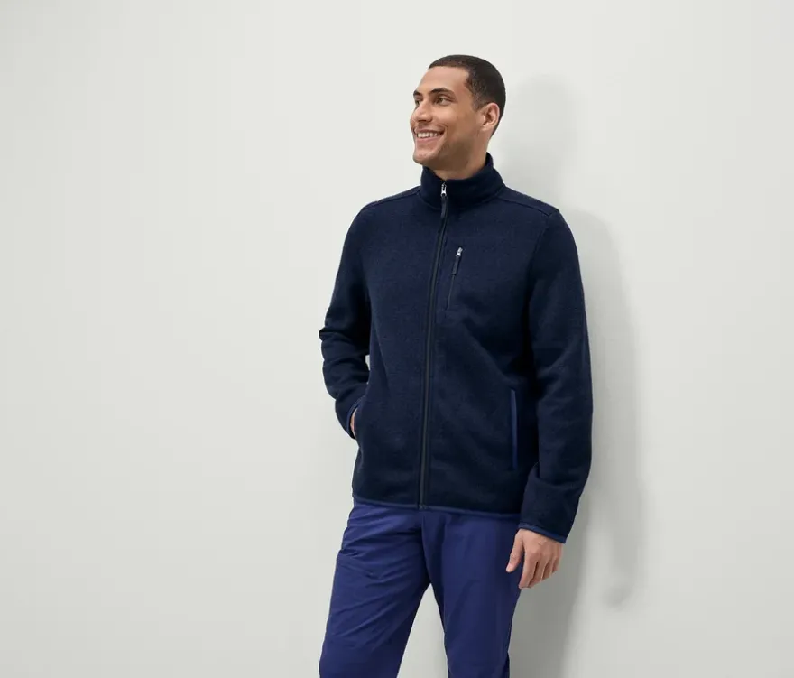 Strickfleece-Jacke