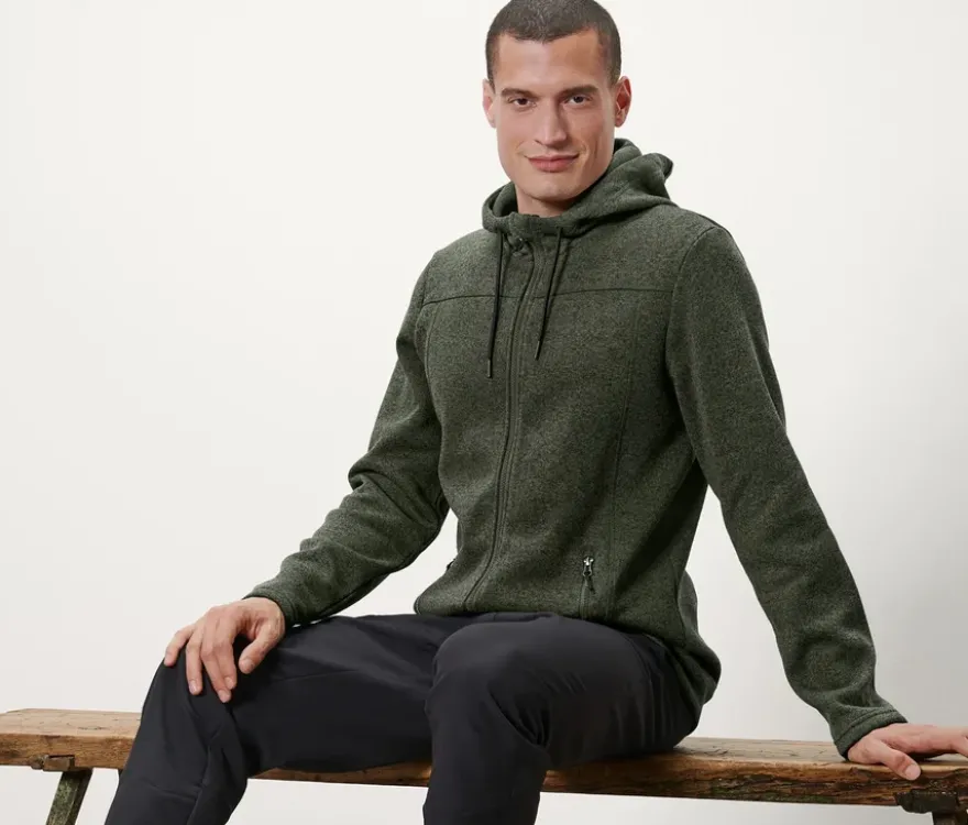 Strickfleece-Jacke