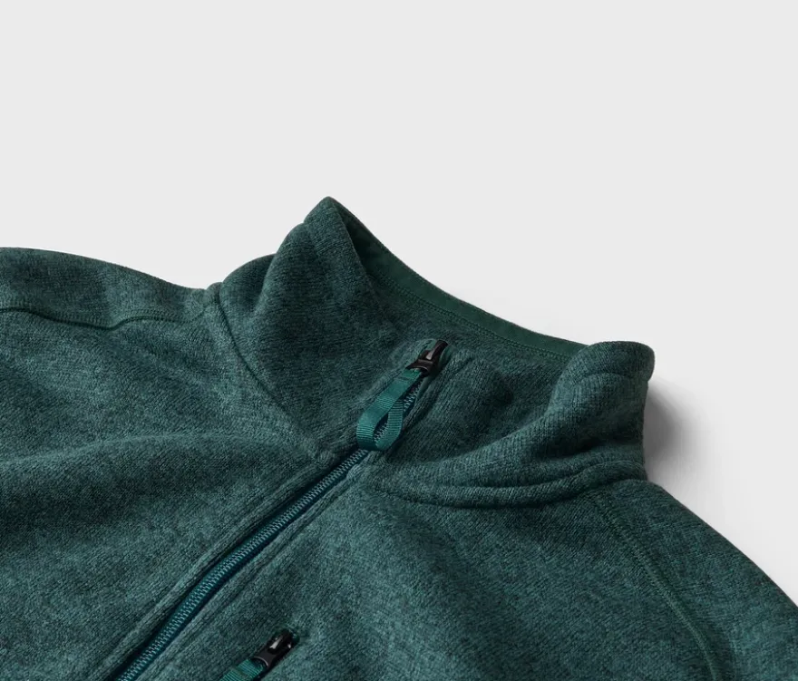 Strickfleece-Jacke