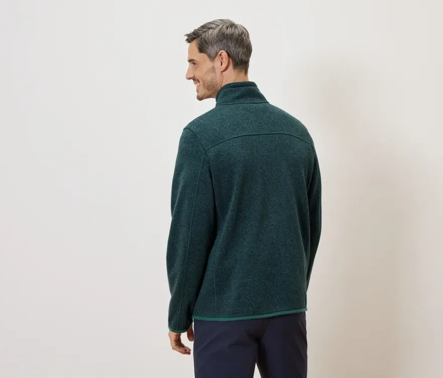 Strickfleece-Jacke