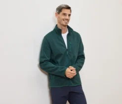 Strickfleece-Jacke