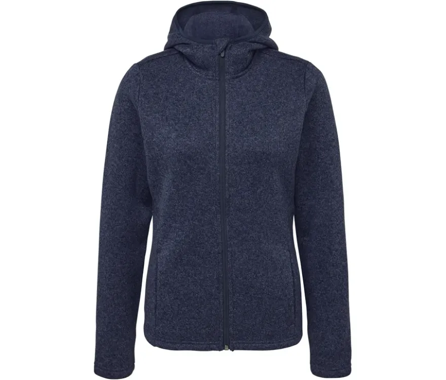 Strickfleece-Jacke, dunkelblau
