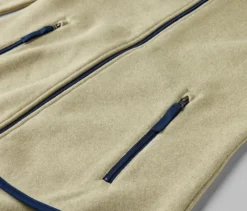 Strickfleece-Jacke, gelb