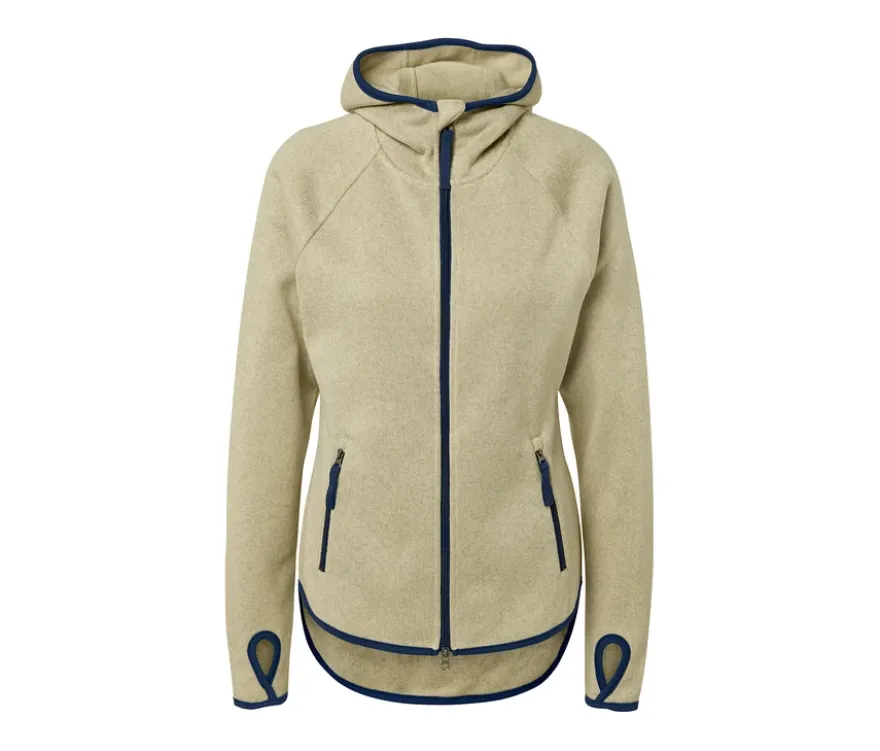 Strickfleece-Jacke, gelb