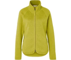 Strickfleecejacke, grüngelb