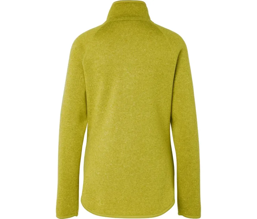 Strickfleecejacke, grüngelb
