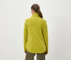 Strickfleecejacke, grüngelb
