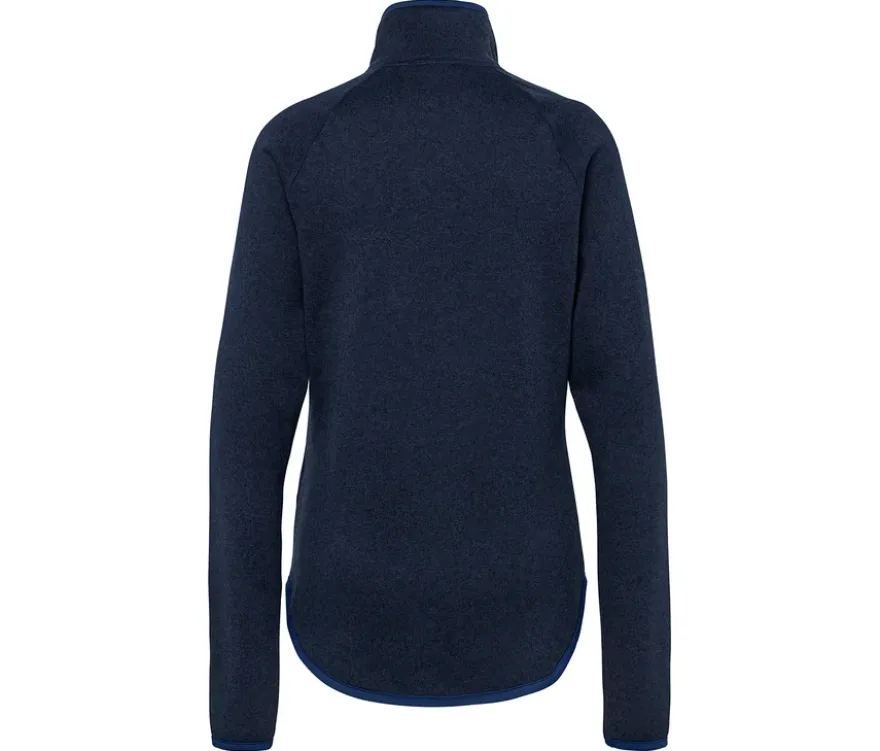 Strickfleece-Jacke, navy