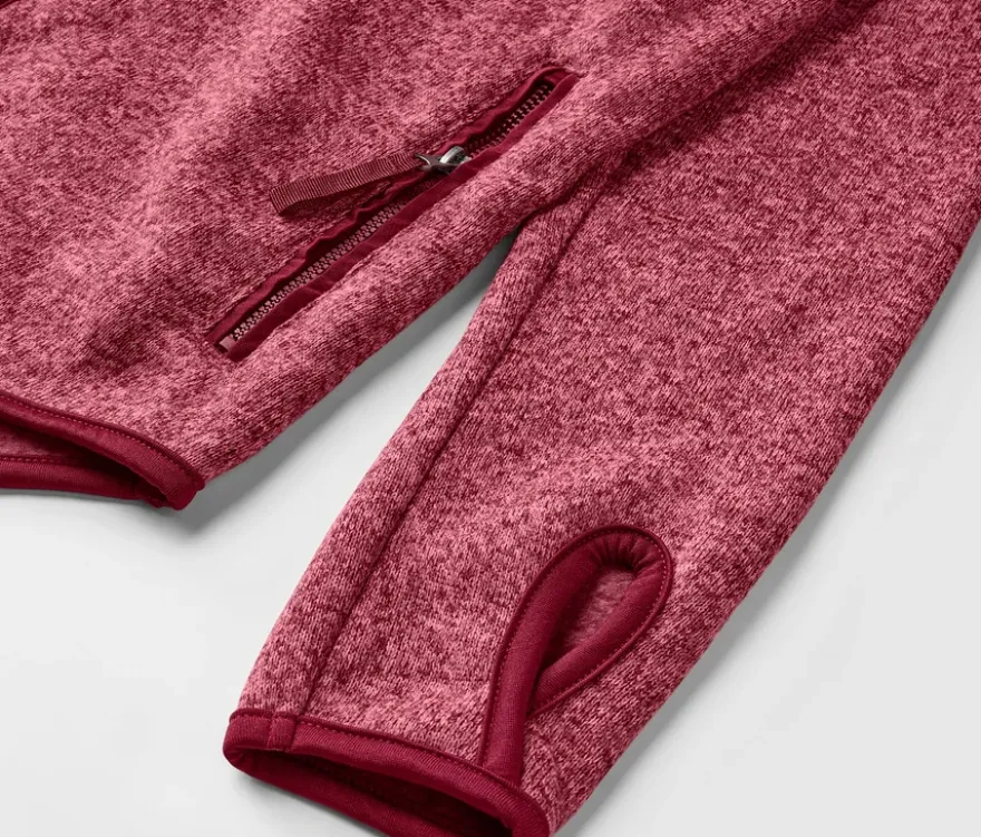 Strickfleece-Jacke, rosa