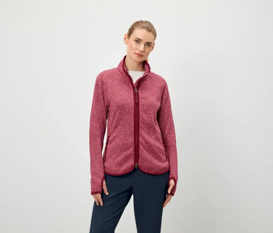 Strickfleece-Jacke, rosa