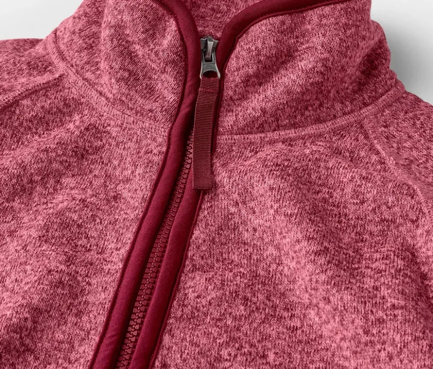 Strickfleece-Jacke, rosa