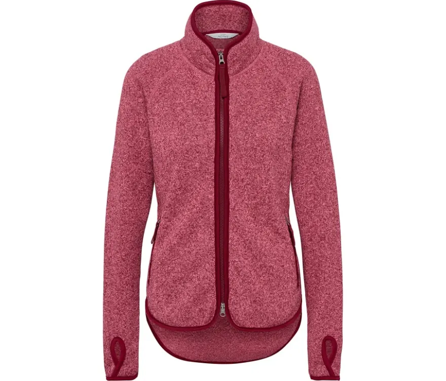 Strickfleece-Jacke, rosa