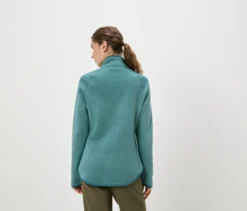 Strickfleecejacke, türkis
