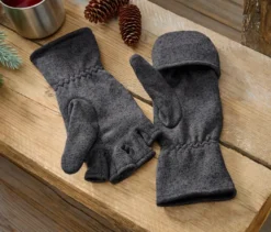 Strickfleece-Klappfäustling