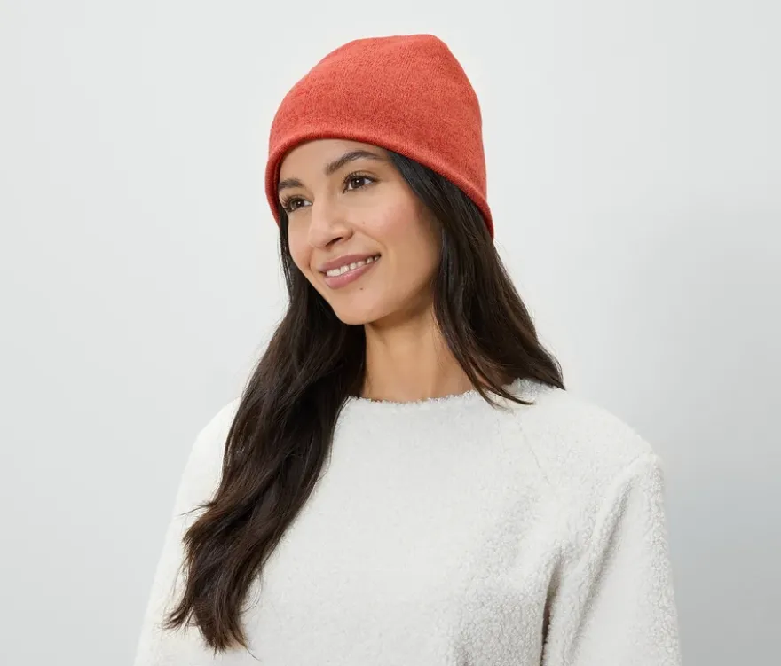 Strickfleece-Mütze, orange
