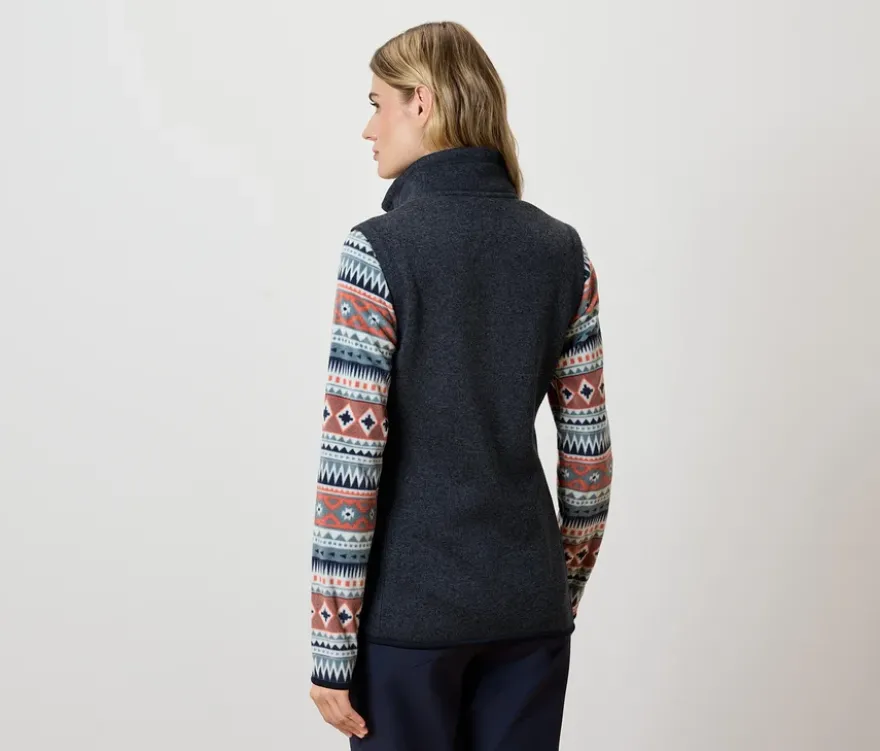 Strickfleece-Weste