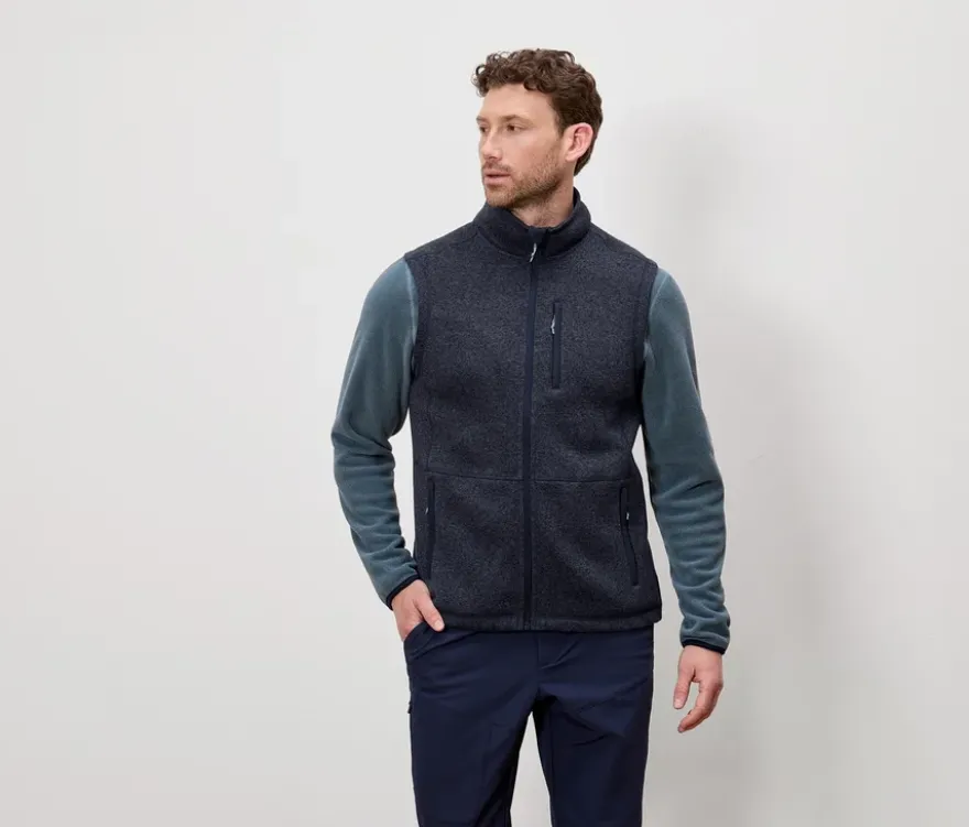 Strickfleece-Weste