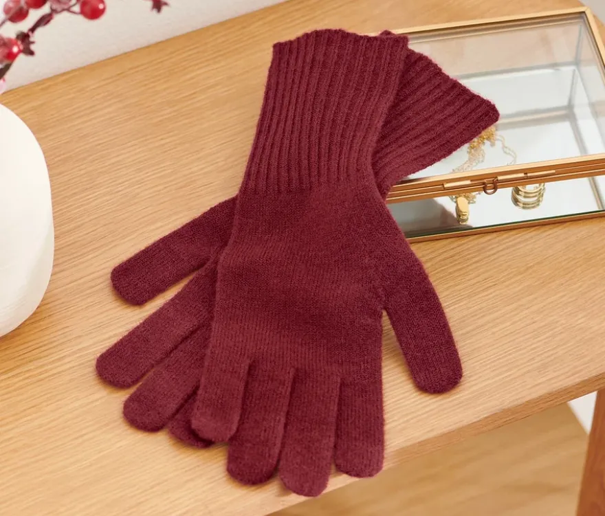 Strickhandschuhe mit Wolle