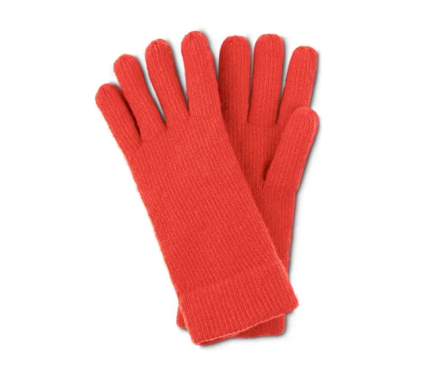 Strickhandschuhe, rot