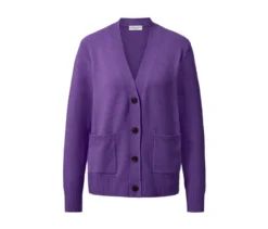 Strickjacke mit Wolle, lila