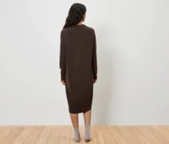 Strickkleid mit Cashmere, braun