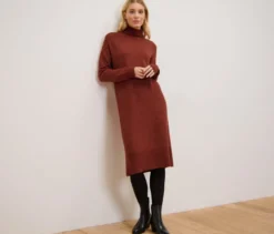 Strickkleid mit Wollanteil