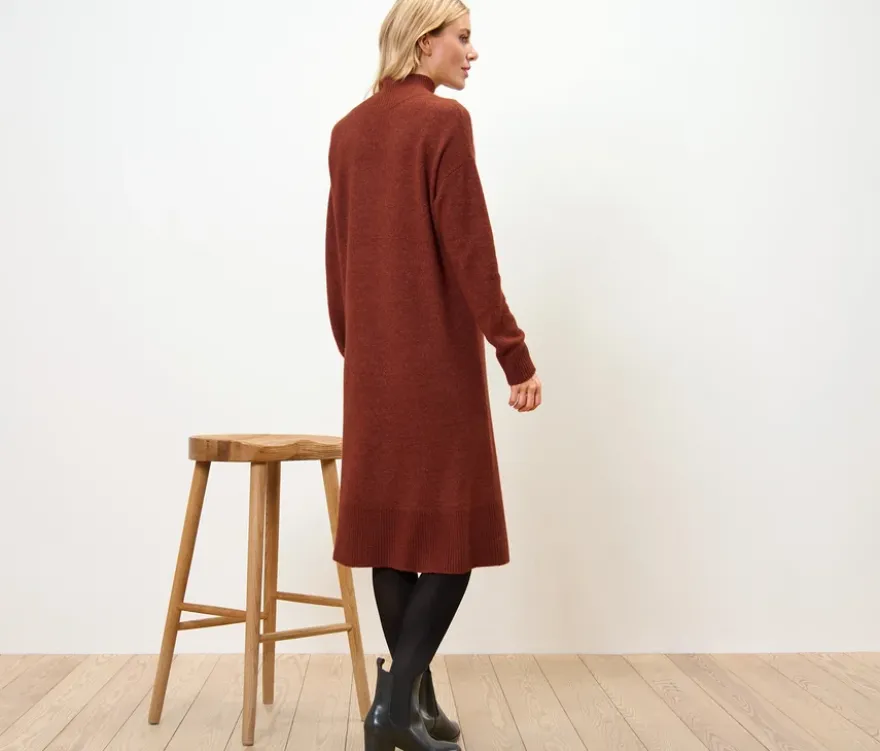 Strickkleid mit Wollanteil