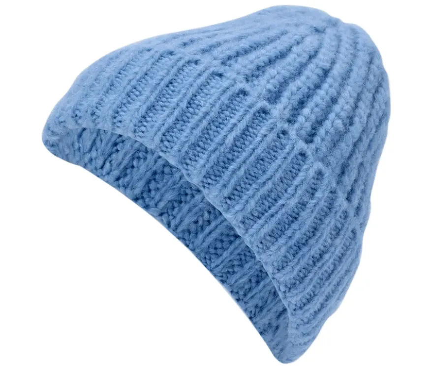 Strickmütze, blau