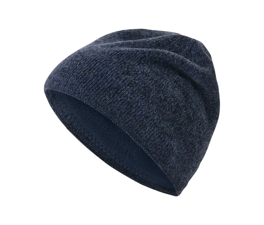 Strickmütze, dunkelblau meliert