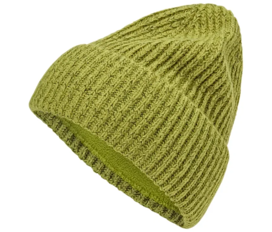 Strickmütze, grün-gelb meliert
