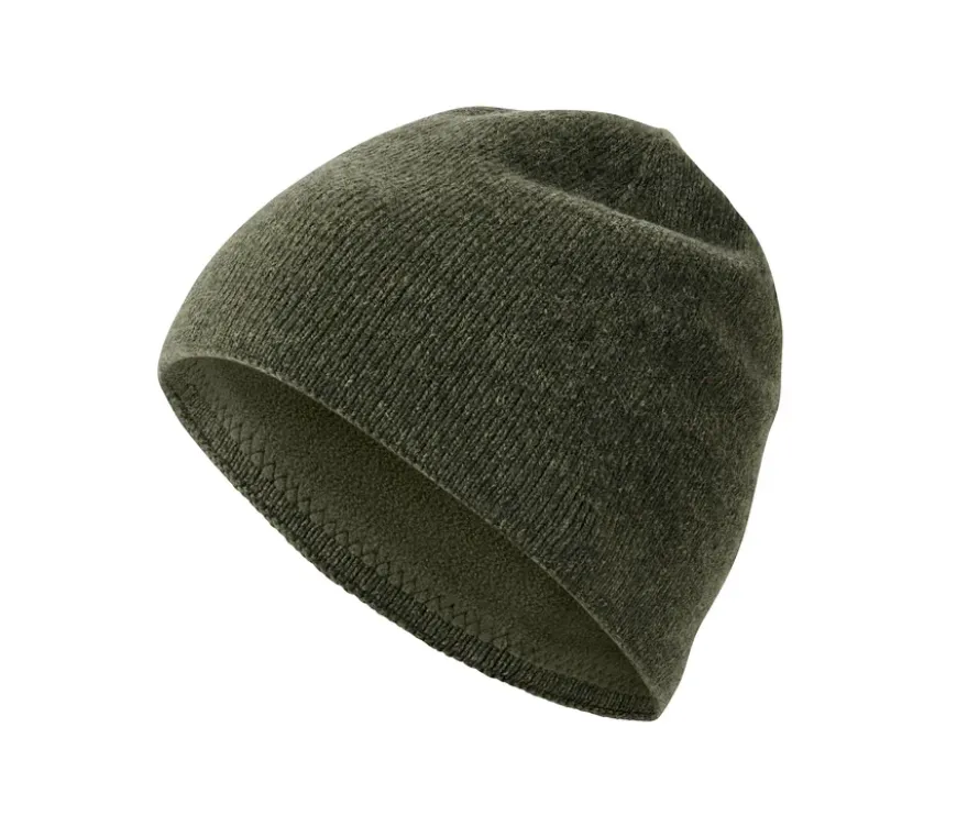 Strickmütze, khaki meliert