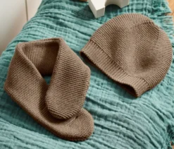 Strickmütze und Strickschal