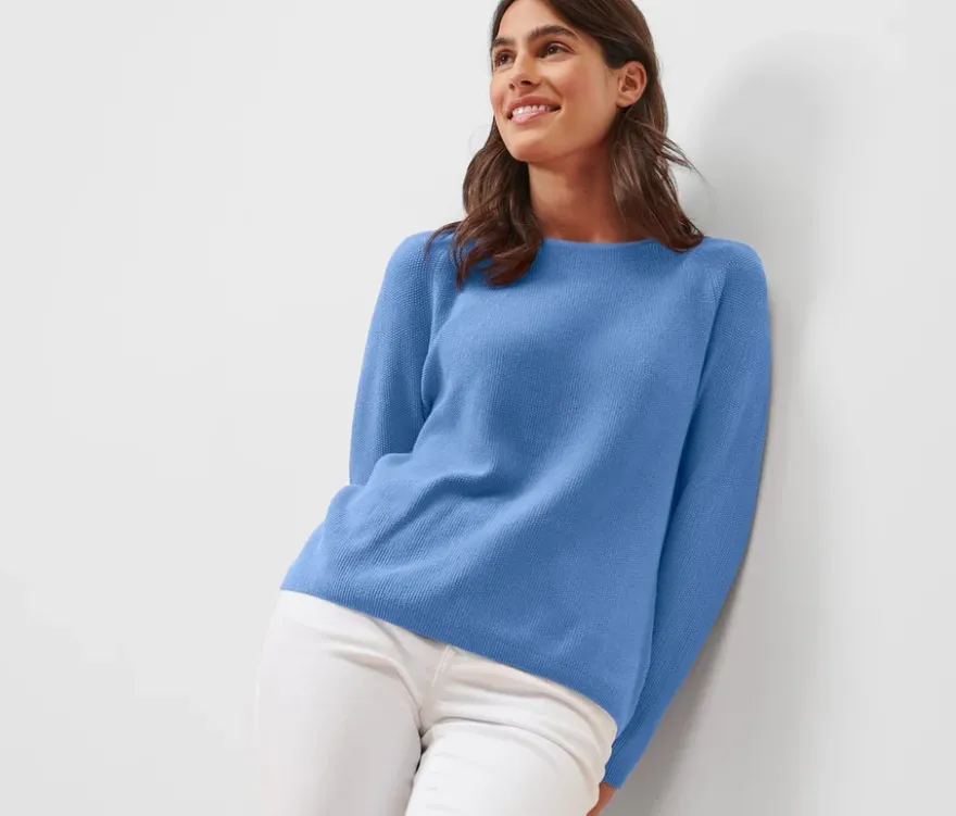Strickpullover, blau