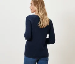 Strickpullover, dunkelblau