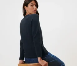 Strickpullover, dunkelblau