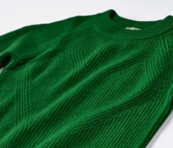 Strickpullover, grün