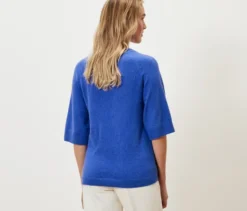 Strickpullover, kobaltblau