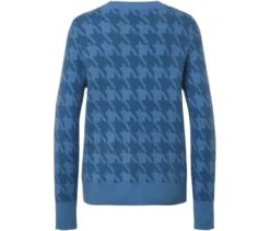 Strickpullover mit Hahnentritt-Jacquard