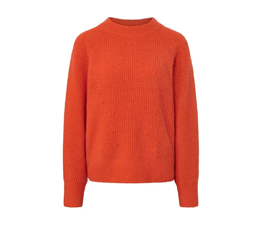Strickpullover, orange
