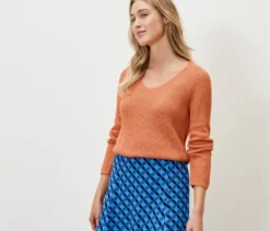 Strickpullover, peach